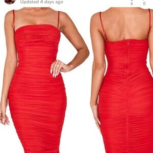House of CB Red Maxi Dress